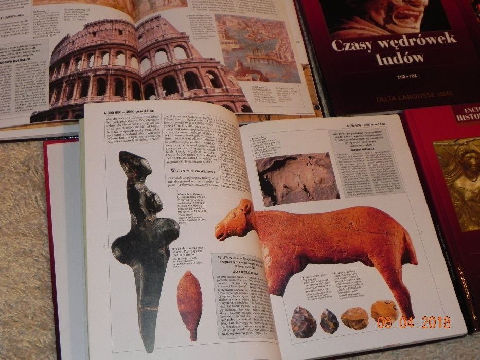 Encyklopedia Historii Świata Tom I-V wyd. Delta Larousse Empik