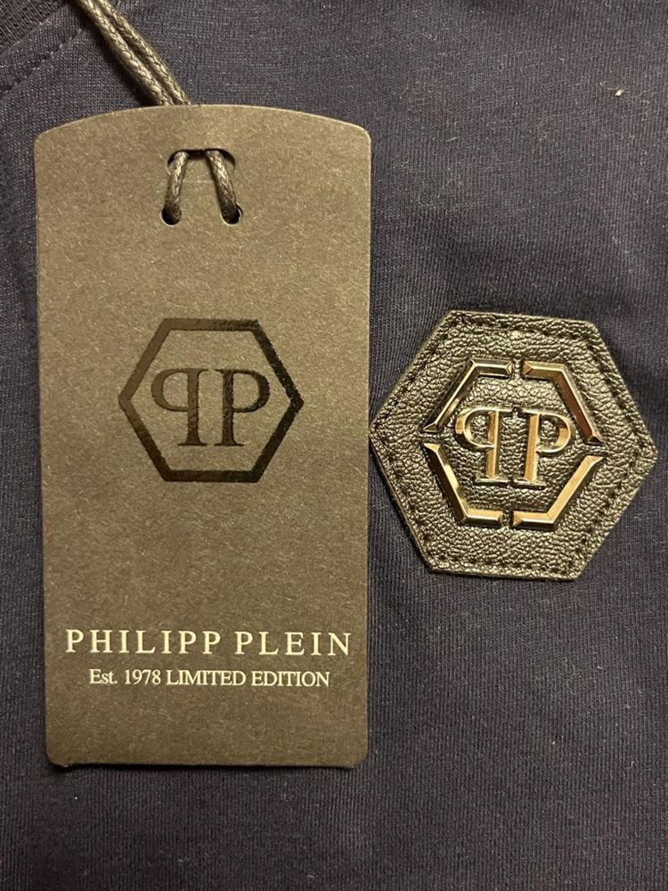 Niebieska koszulka Philipp Plein