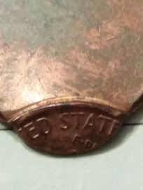 Lot monet 1 cent Lincoln destrukty