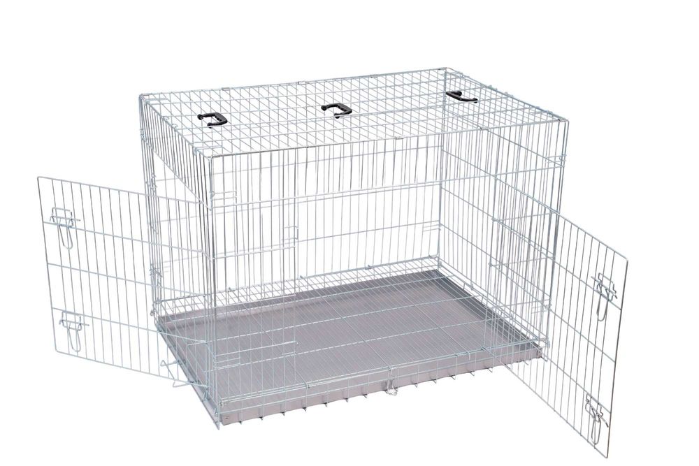 KLATKA DLA PSA KOJEC higieniczne dno ocynkowana, SOLIDNA 91x57x65cm