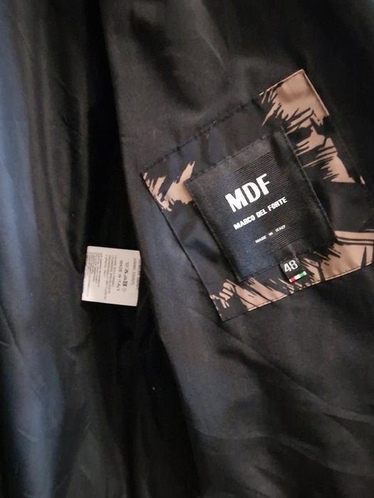 Стильна подовжена куртка mdf marco del forte, оригінал, італія