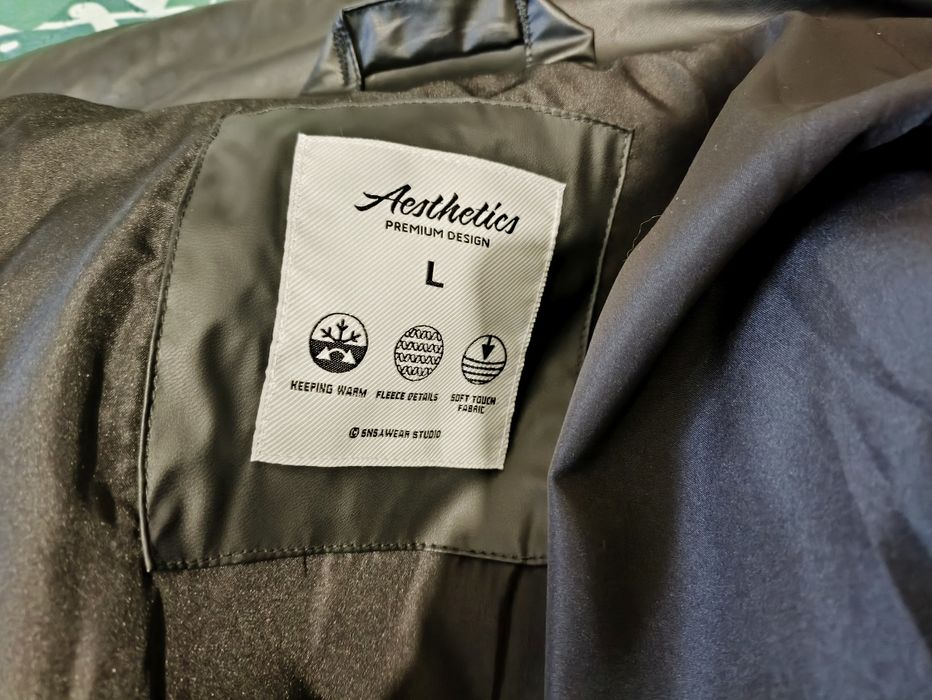 Kurtka Zimowa Aesthetics L Bomberka Eko Skóra Elegancka