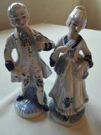 Dwie piękne figurki porcelana, Para