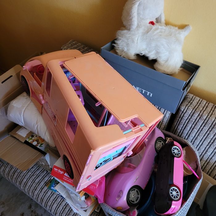 Domek barbie autobus + inne zabawki