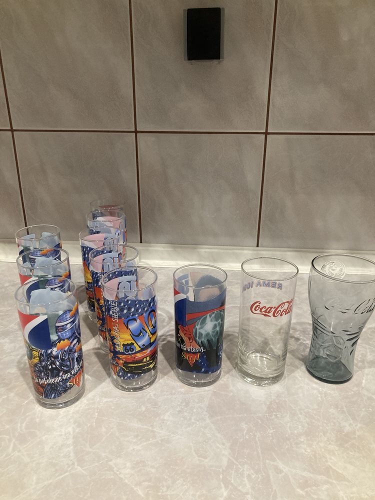 Szklanki kolejcjonerskie pepsi/coca cola