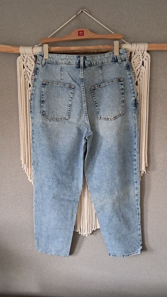 H&M Mom High Pleated Jeans | nowe z metką | M/L 38/40