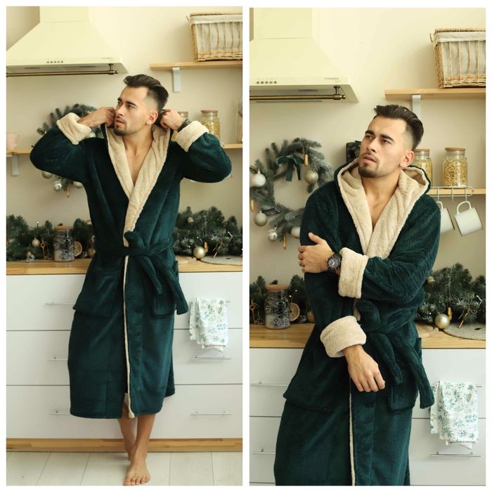 Чоловічий теплий халат