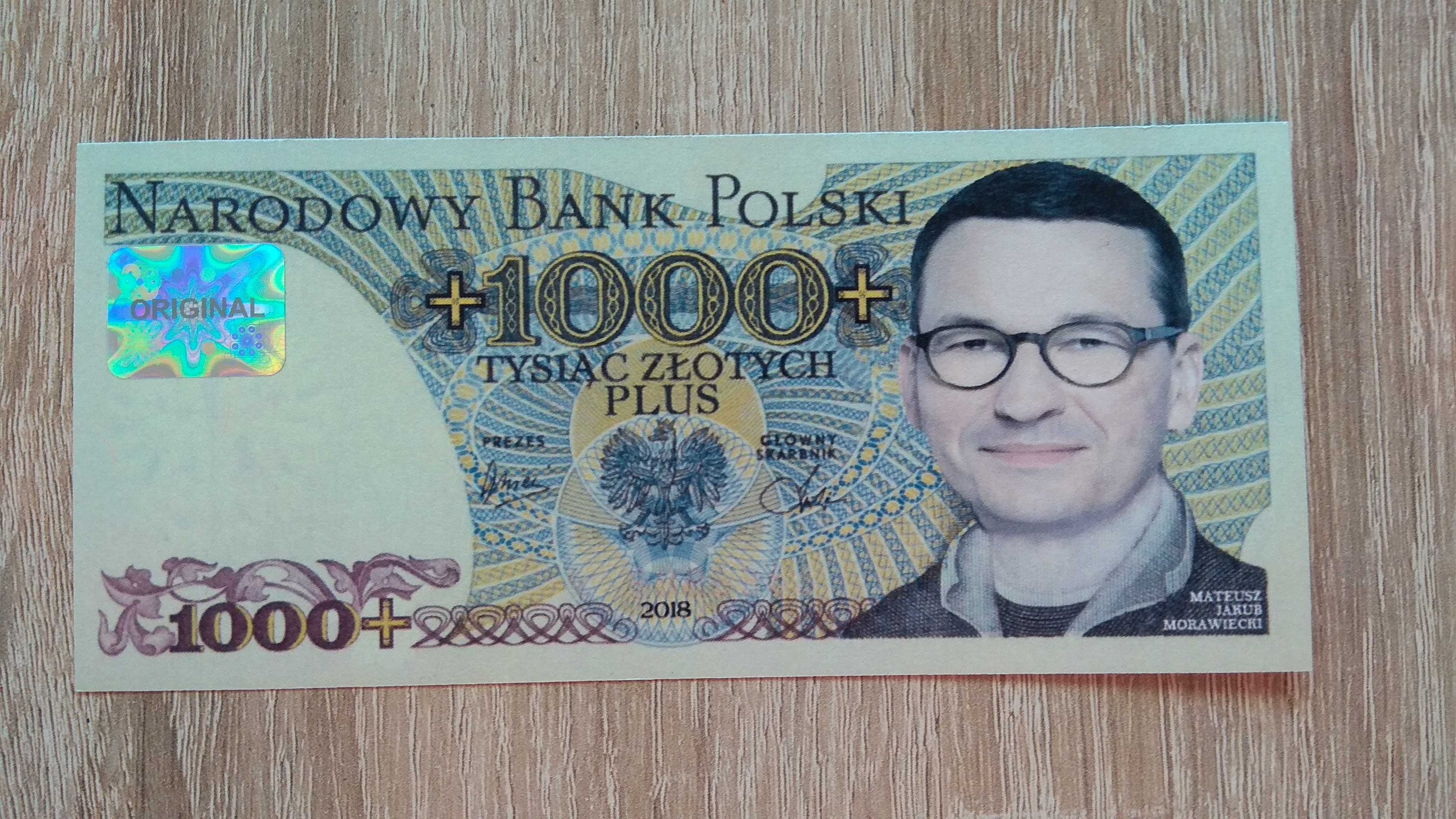 Banknoty UNC Mateusz Morawiecki