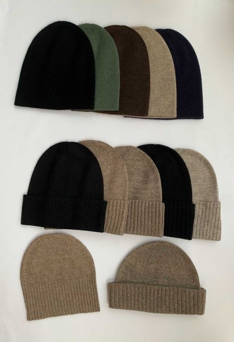 Шапка кашемір 100% біні унісекс кашемировая чоловіча жіноча дитяча