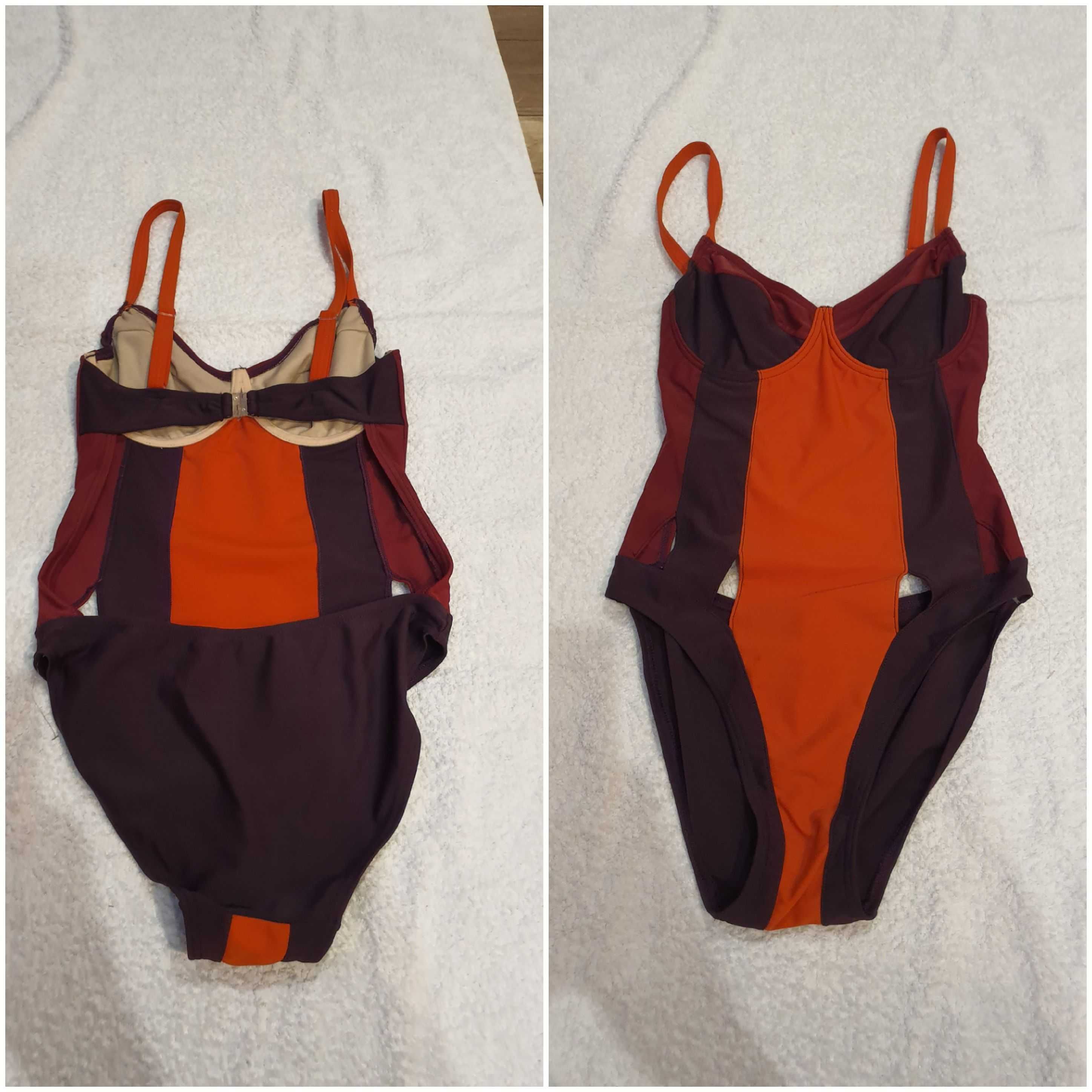 Strój kąpielowy Monokini, ciekawy r.36