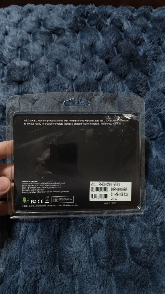 Набор оперативная память G.SKILL 16Gb ( 2х8 gb ) DDR4 3000MHz Aegis (F