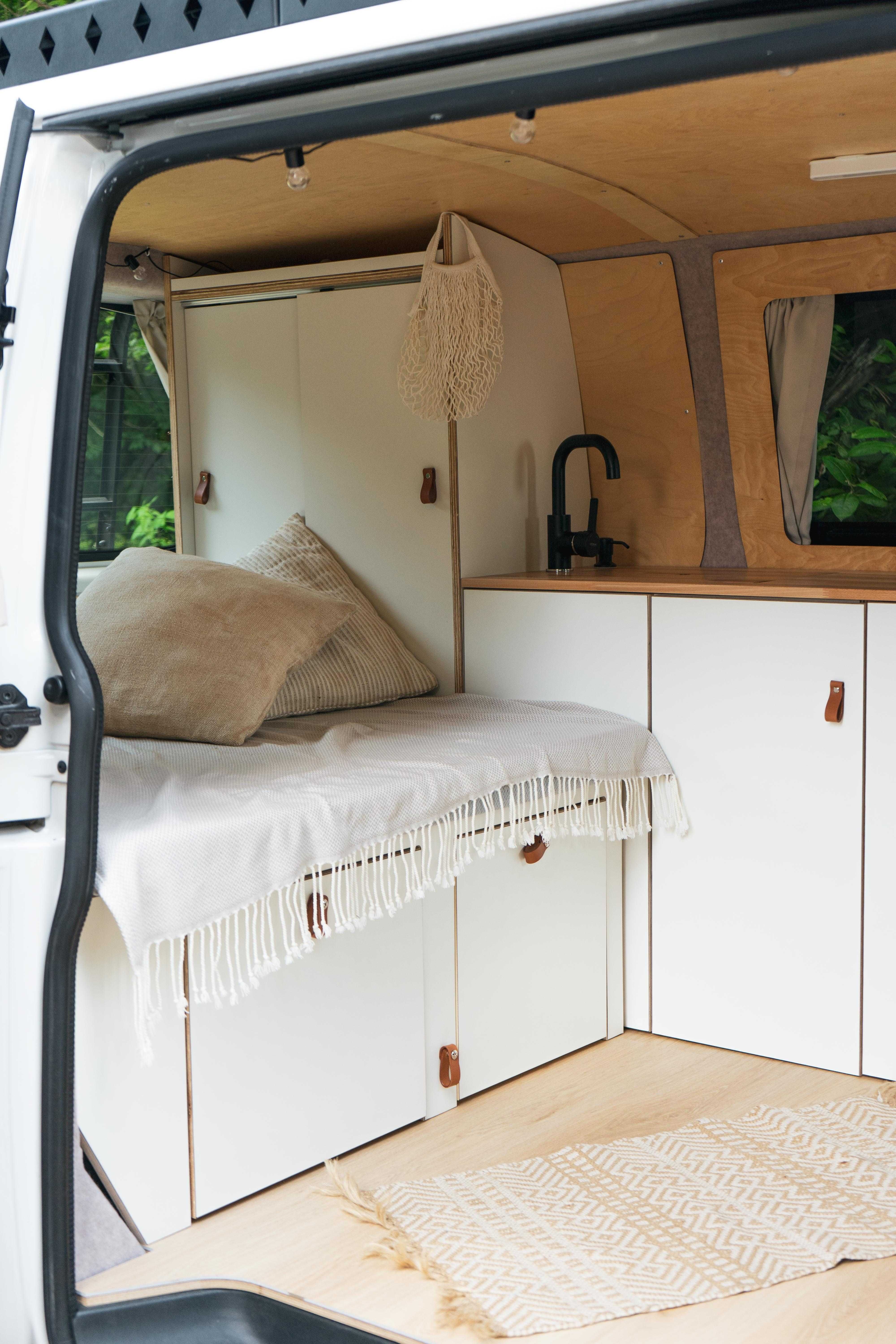 Zabudowa kamper van VW Transporter T5 T6, meble, VANWAY CAMPERVANS
