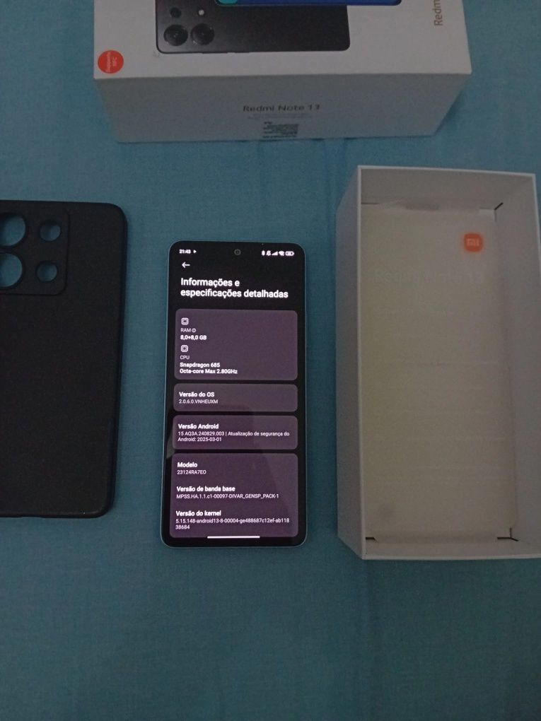 Xiaomi redmi note 13 8+8gb ram 256gb ram