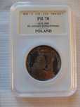 moneta 10 zł Stanisław August Poniatowski 2005 grading PR70