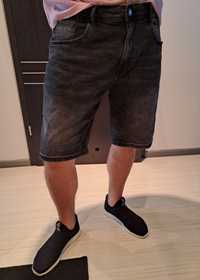 Spodenki męskie jeansowe Reserved L/Xl czerń szarośc