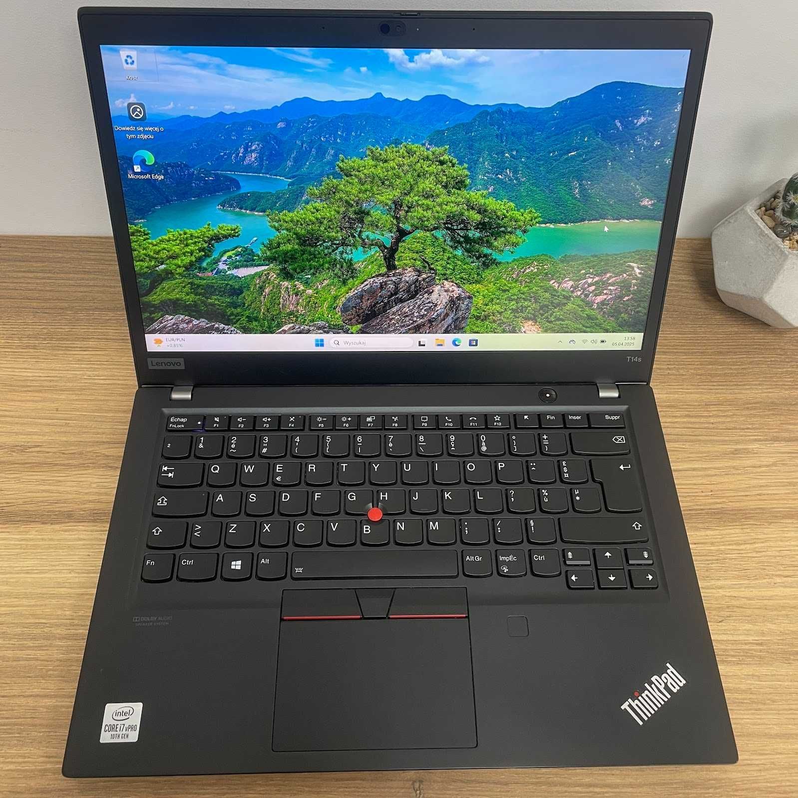 Lenovo ThinkPad T14s Gen1 i7-10610U 16GB RAM 256GB SSD Klasa A-
