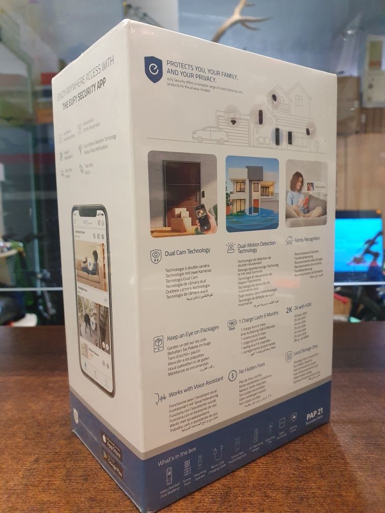 eufy Security Video Doorbell 2 S330 Dual Camera (z baterią) T8213