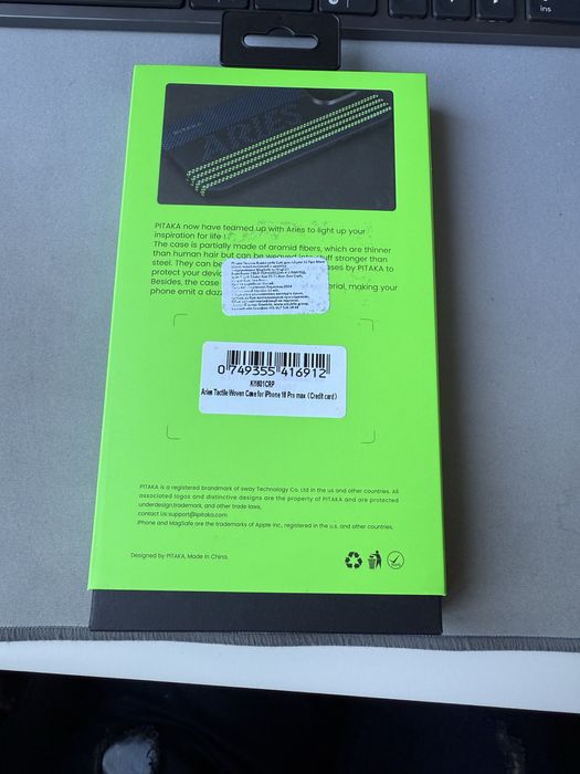 Чохол Pitaka Tactile Woven Case iPhone 16 Pro Max (KI1601CRP)