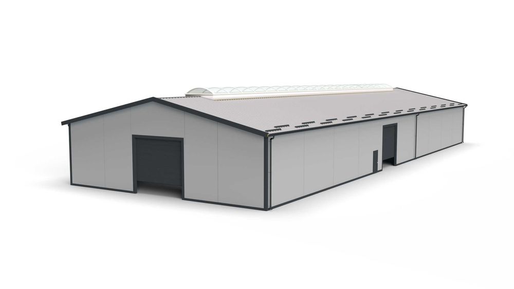 Hala stalowa konstrukcja 18m x 50m x 5m Ocynk