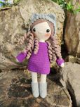 Hania    Laleczka zrobiona na szydełku amigurumi