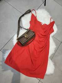 Czerwona letnia sukienka H&M