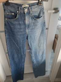 Pull&bear spodnie jeansowe dwukolorowe xs(34)