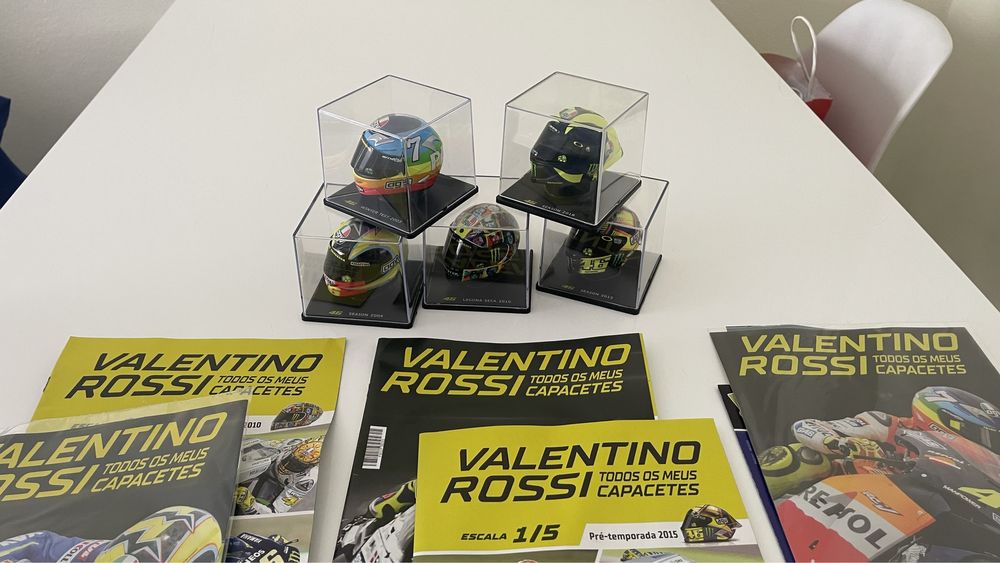 5 Capacetes Valentino Rossi