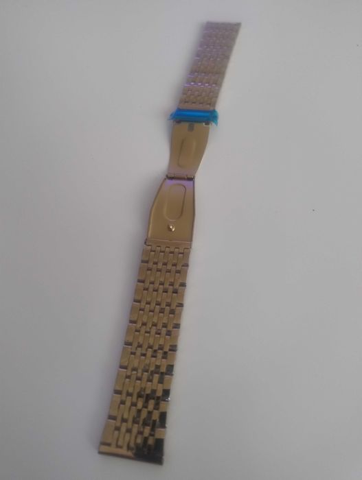 Bransoleta do zegarka męskiego w kolorze złotym, 22mmm