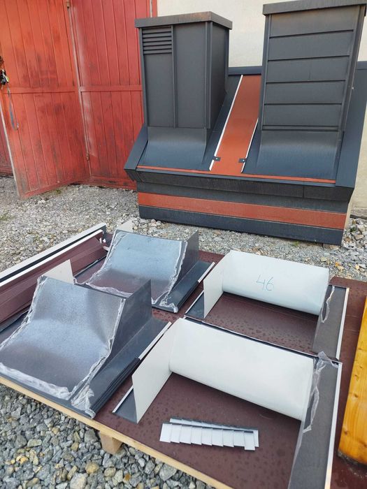 Obróbka komina z blachy