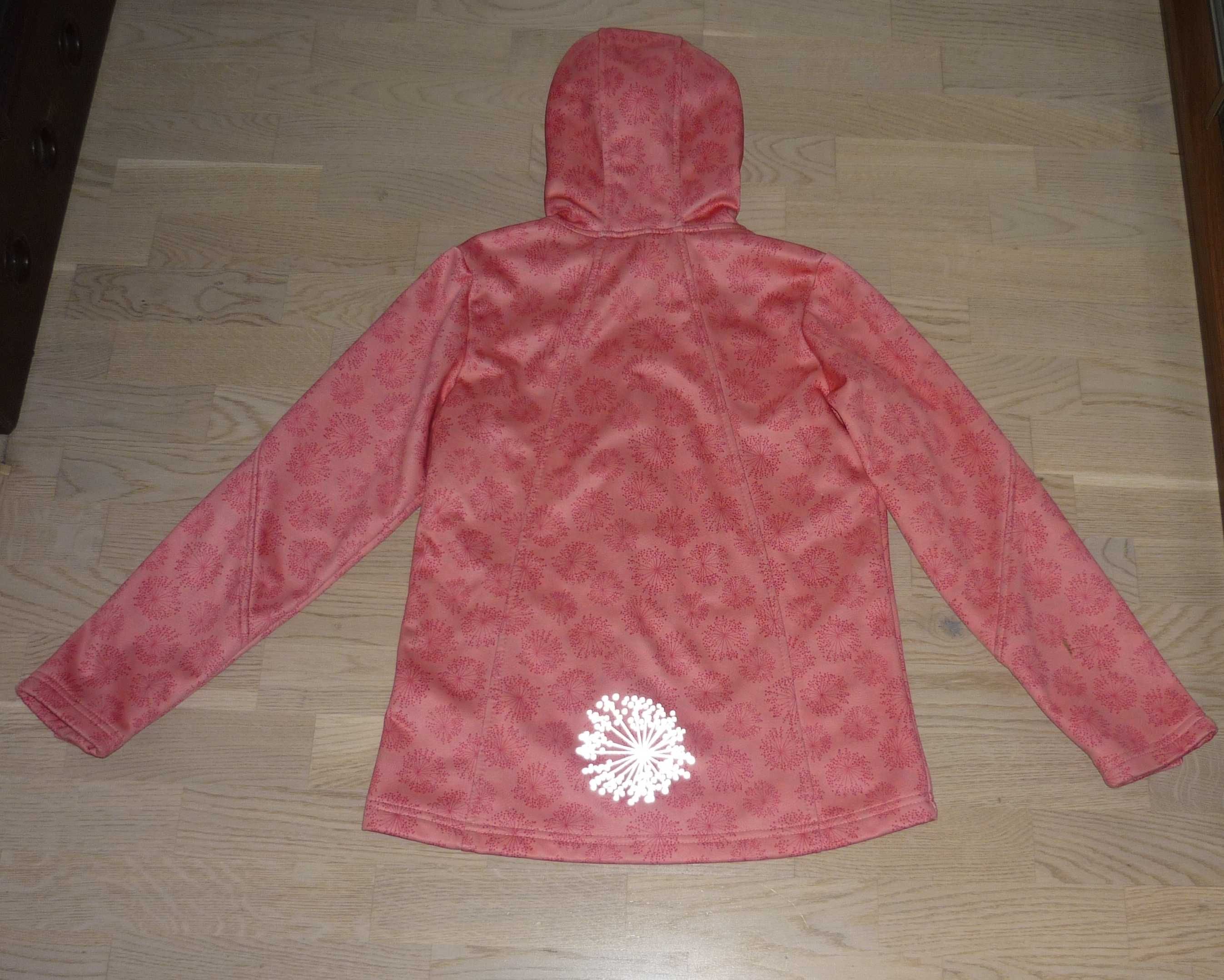 Kurtka z kapturem softshell 9-10 lat odblaski Crivit Wiosna