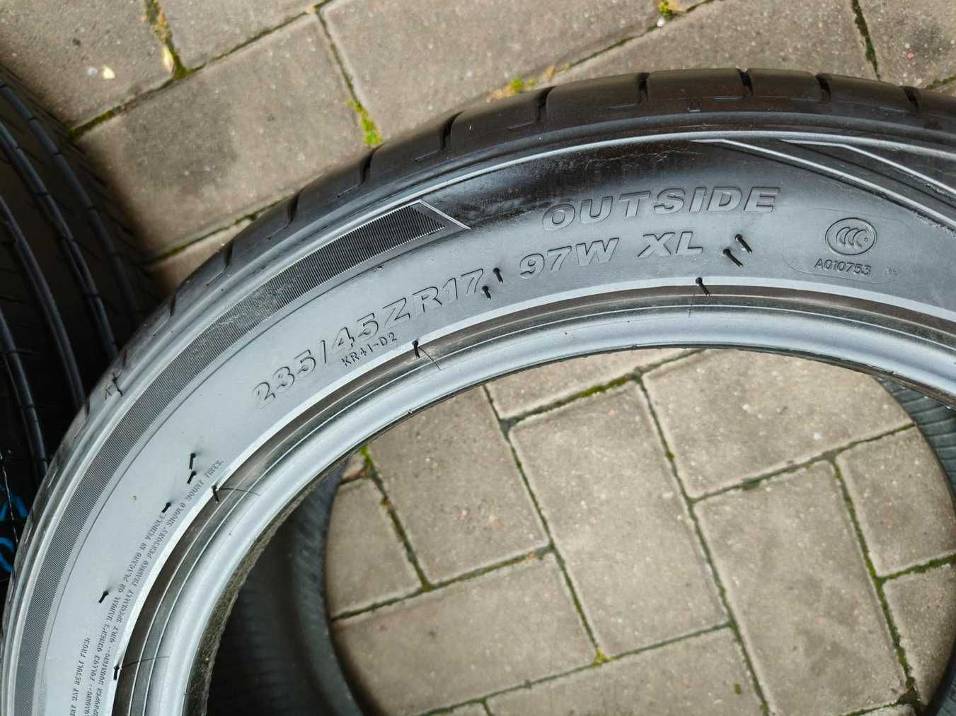 235/45 97W R17 KENDA Emera A1 2021r 7.5mm jak NOWE Letnie Opony 2szt