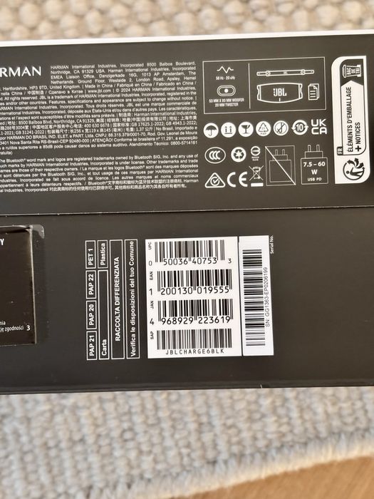 Głosnik bezprzewodowy JBL CHARGE6