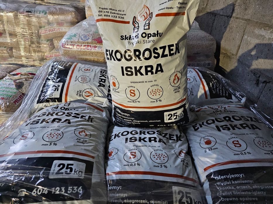 Węgiel Groszek Ekogroszek, Pellet Olczyk, Drewno Kominkowe.