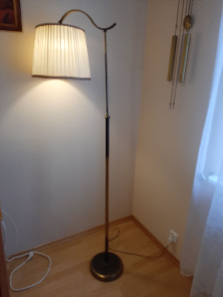 Lampka lampa stojąca nocna z abazurem