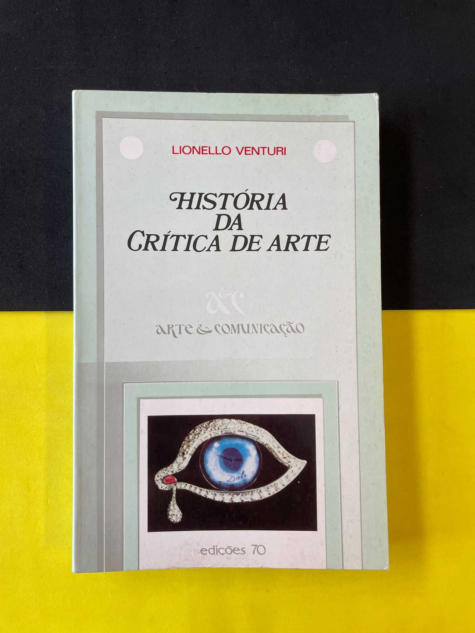 Lionello Venturi - História da Crítica de Arte