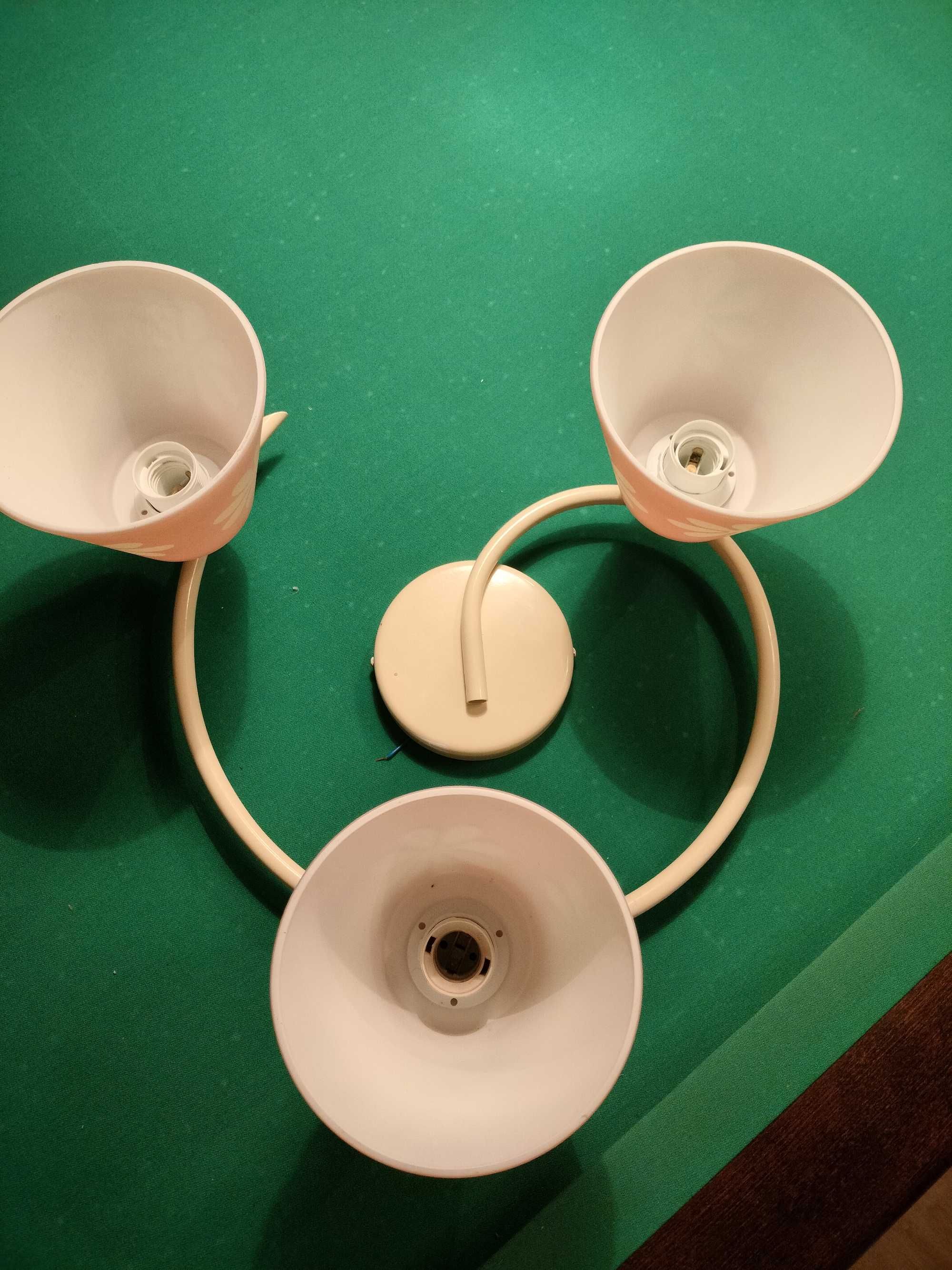 Żyrandol różowy kwiaty Aldex lampa sufitowa