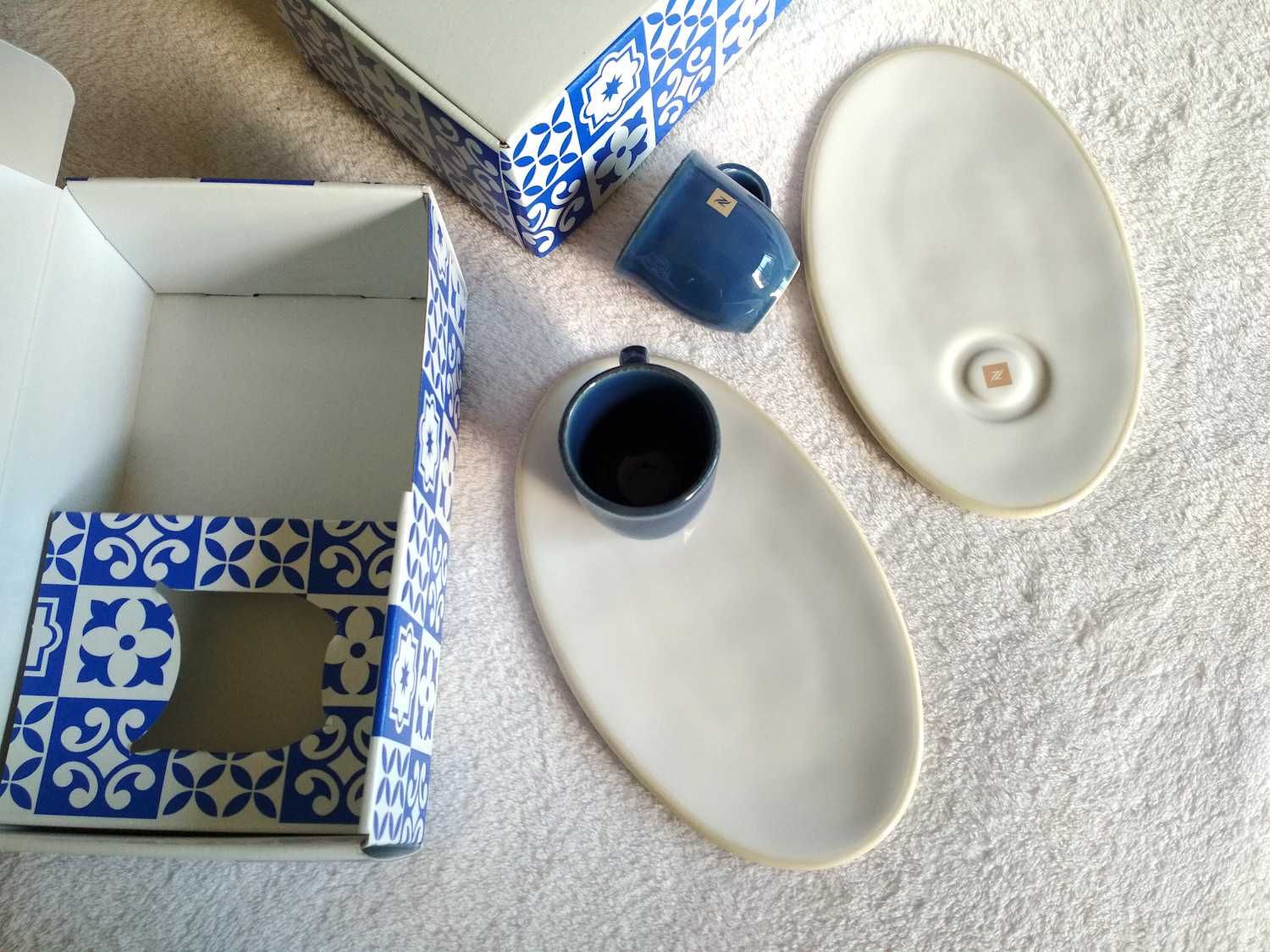 Conjunto de 2 chávenas e pires Nespresso Lisbon Bica (porte incluído)