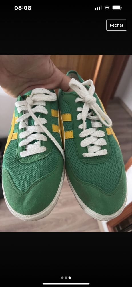 Asics verdes muito bom estado