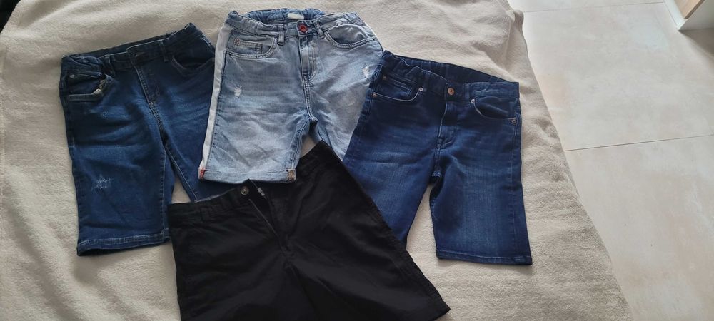Krótkie spodnie jeansowe chłopięce