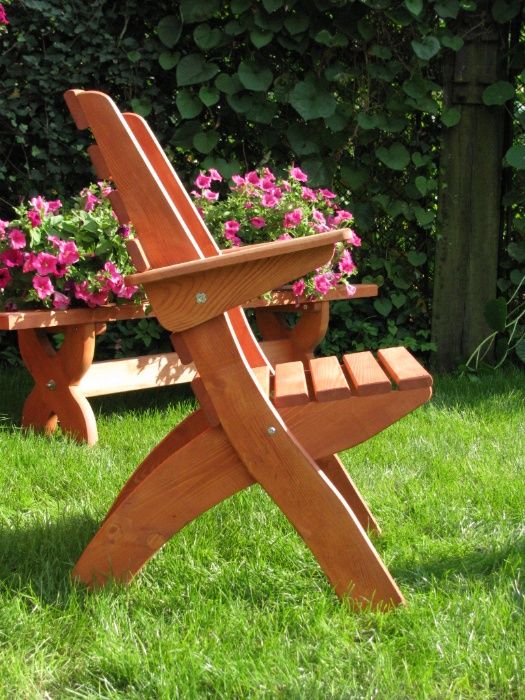 Meble ogrodowe drewniane tarasowe składane typ X