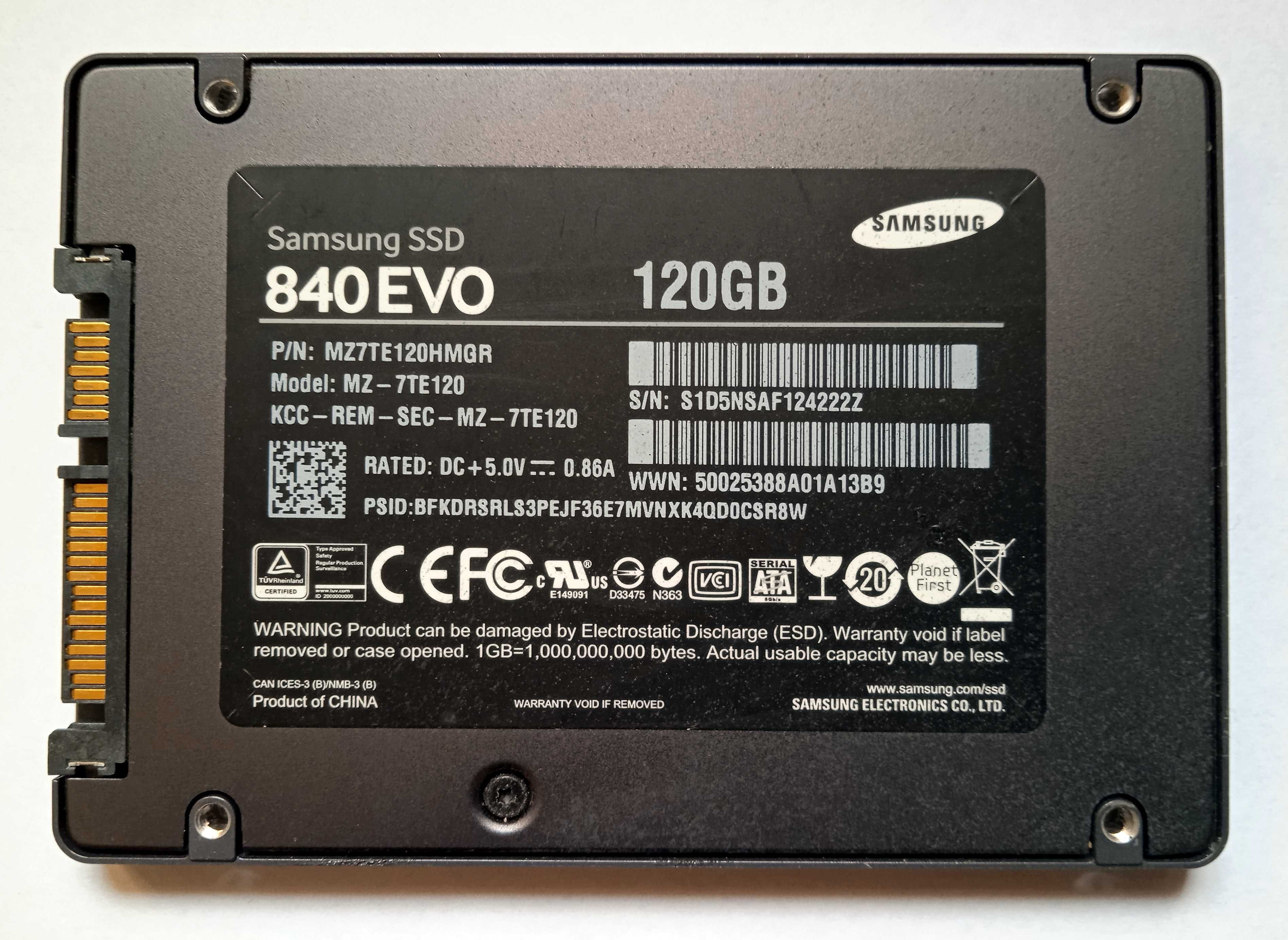 Dysk SSD Samsung 840EVO 120GB MZ-7TE120