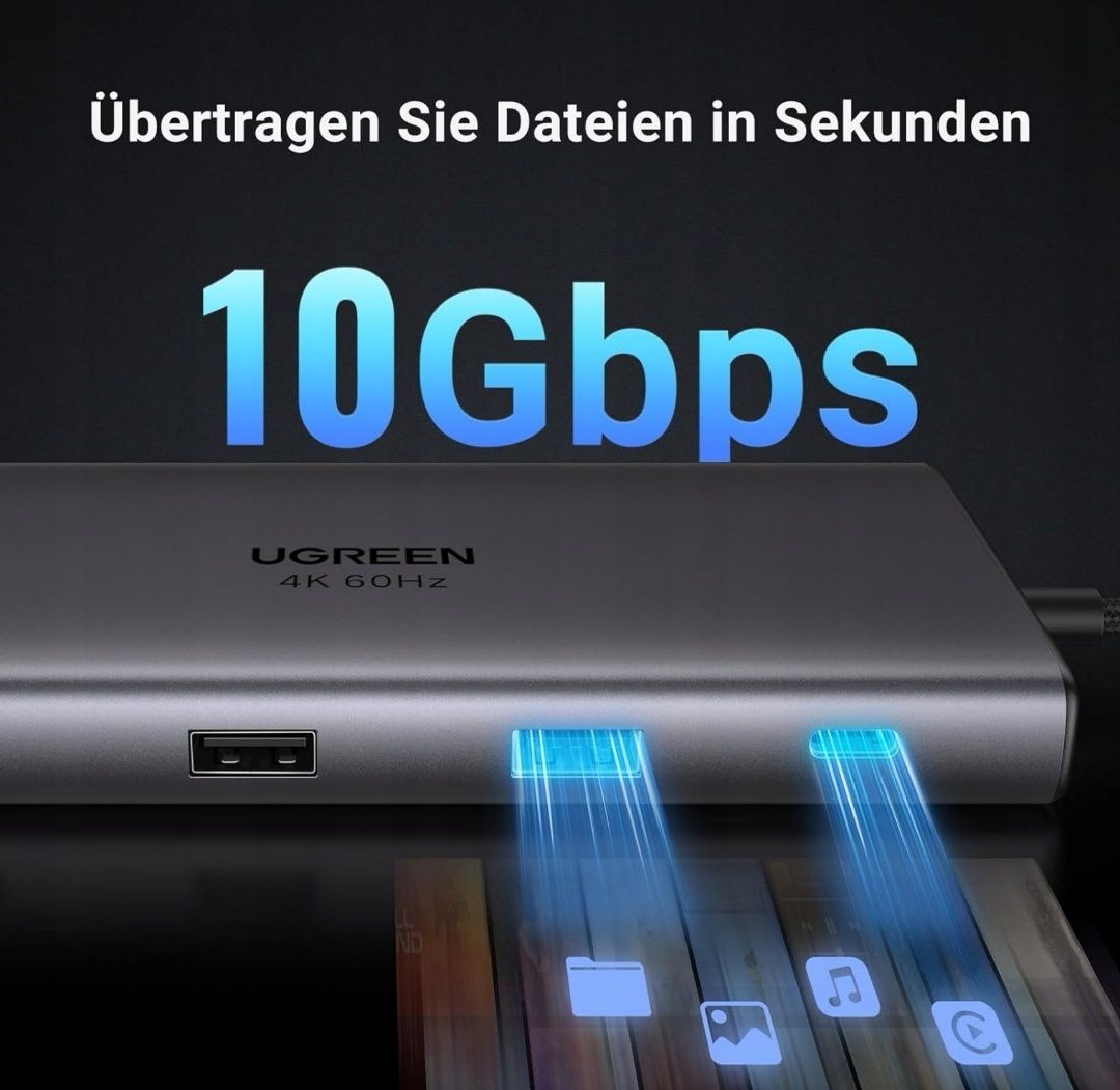 Ugreen CM639 9 in1Stacja dokująca USB-C