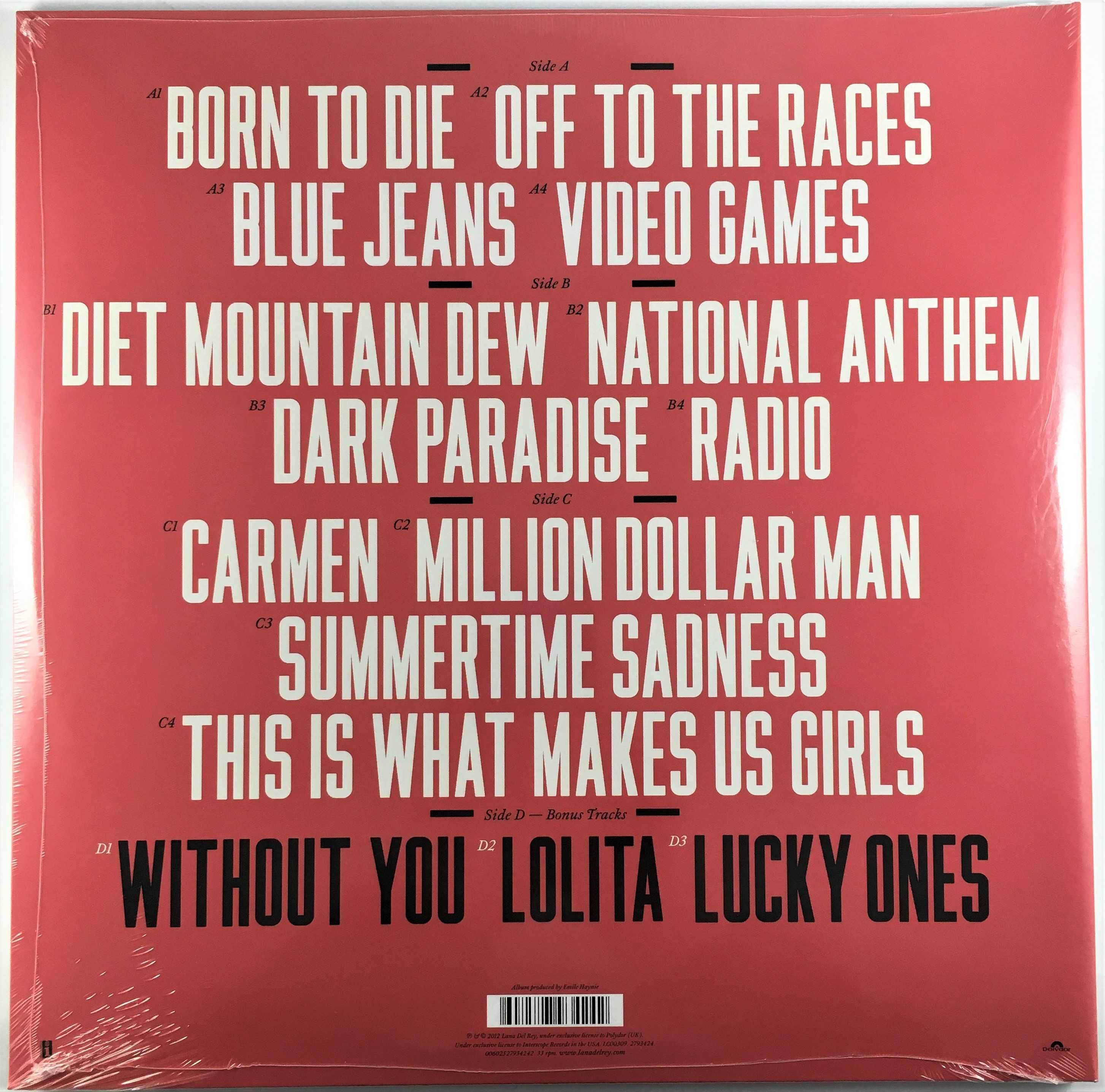Вінілова платівка Lana Del Rey - Born To Die (2xLP) Deluxe Edition