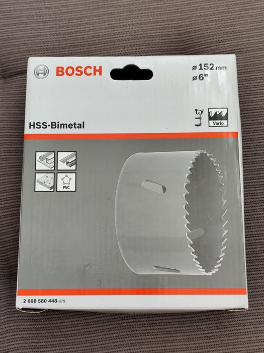 piła otwornica HSS-Bimetal firmy Bosch o średnicy 152 mm (6 cali)