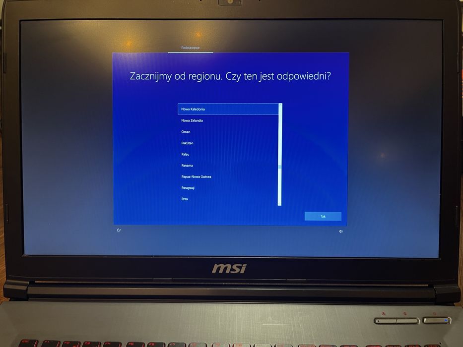 MSI GV72 7RD • i5-7300HQ • GTX 1050 • 8GB • 17,3” • DLA GRACZA SPRAWNY
