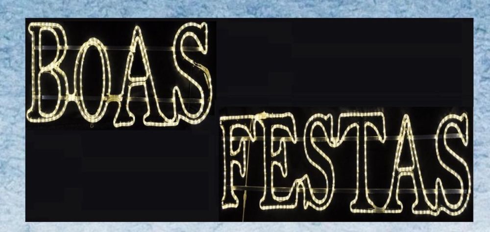 Painéis Decorativos Led “BOAS FESTAS” - Iluminação de Natal