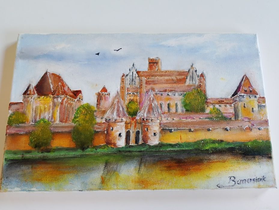 Zamek w Malborku obraz 40/25 cm