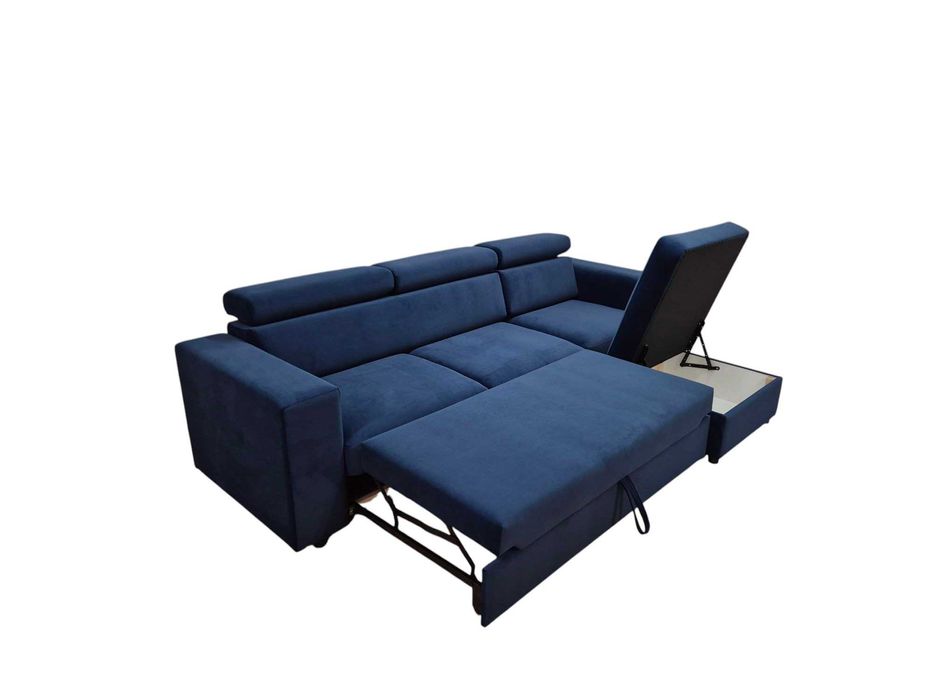 Sofa Kanapa Narożnik  na wymiar z funkcją spania i pojemnikiem