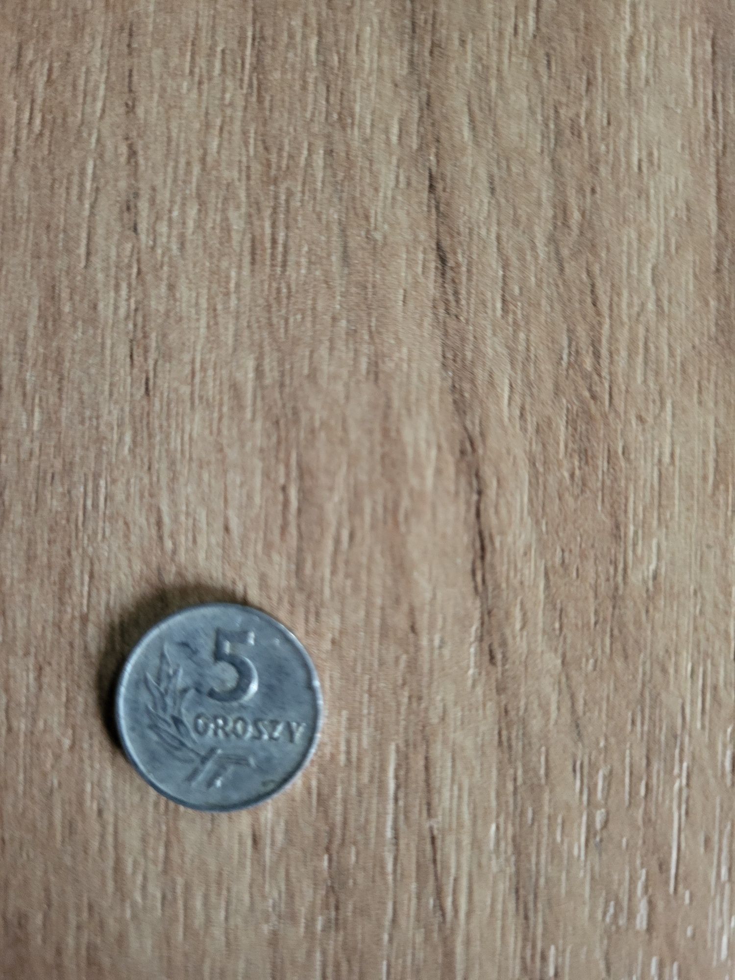 Moneta 5gr bez znaku z 1962r