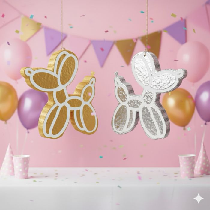 Piniata Piesek na urodziny dziecka Zabawa i dekoracja różne kolory